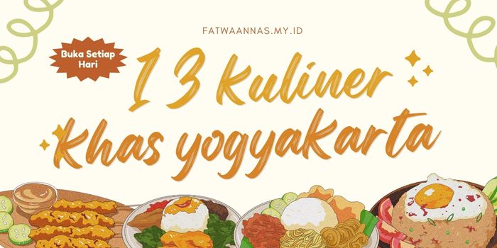 13 kuliner khas yogyakarta